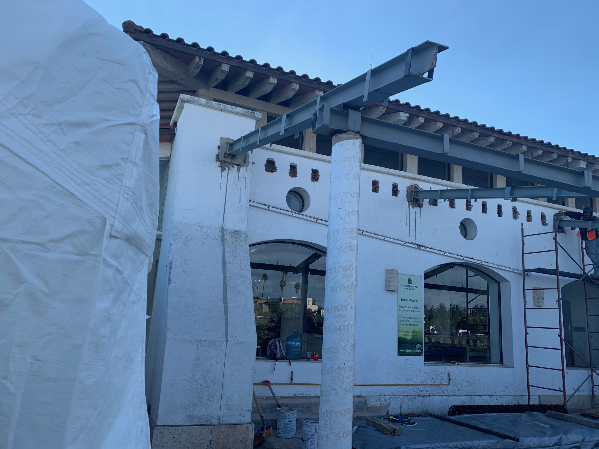 AMPLIACION DE TERRAZA EN RESTAURANTE CASA CLUB, EL CAMPANARIO, QUERETARO, QUERETARO